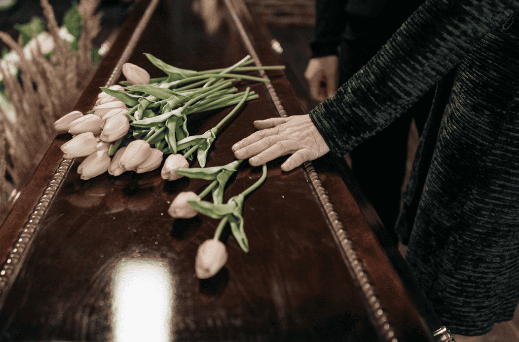 funeral coffin flower UK