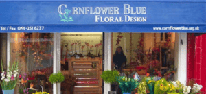 Cornflower Blue Floral Design